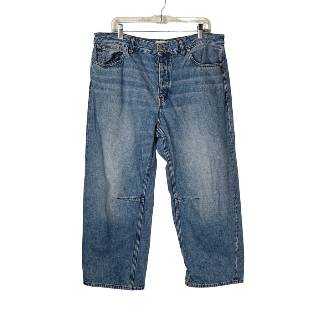 Madewell Womens The Curvy Darted Barrel Leg Jean Size 32 Blue - Picture 2 of 16